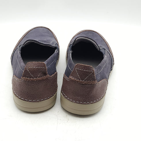 CLARKS Men's Gossler Race Slip-On Sneakers Blue Suede Size 8 MSRP $90
